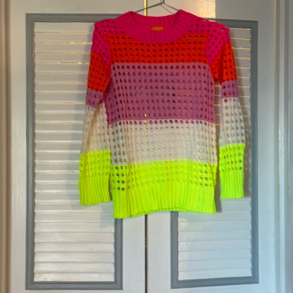 Wispr Soft Knit Sweater with Open Weave